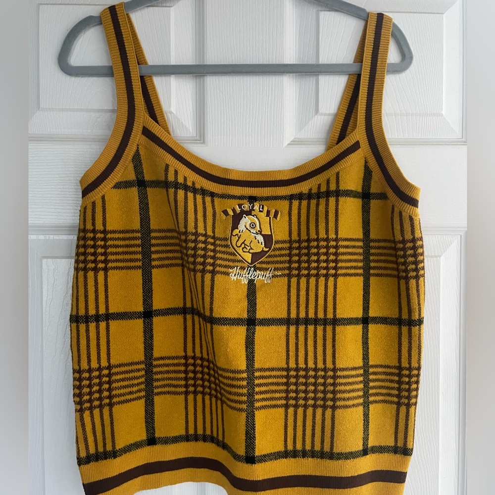 Harry Potter sweater tank Hufflepuff sz 2X